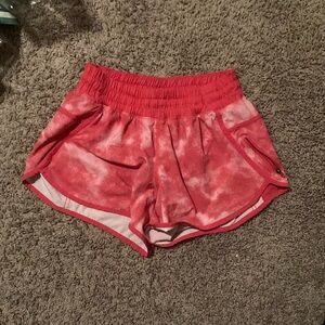 Lululemon Womens shorts size 8 pink/white